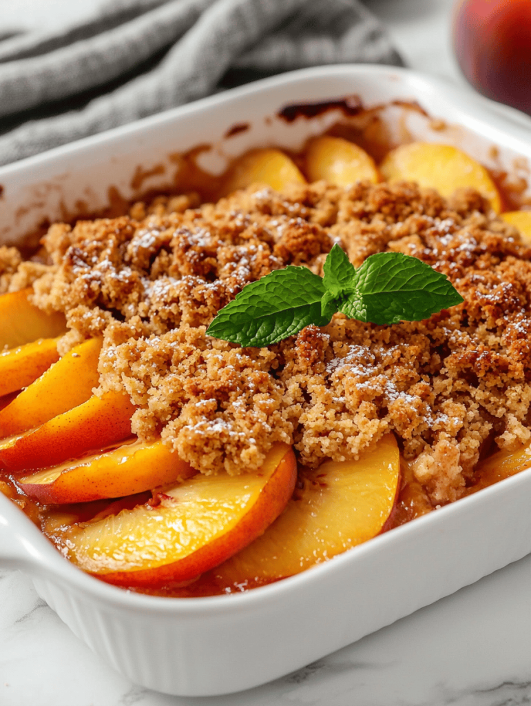 Sun-Kissed Peach Crisp: A Rustic Dessert with Deep Roots