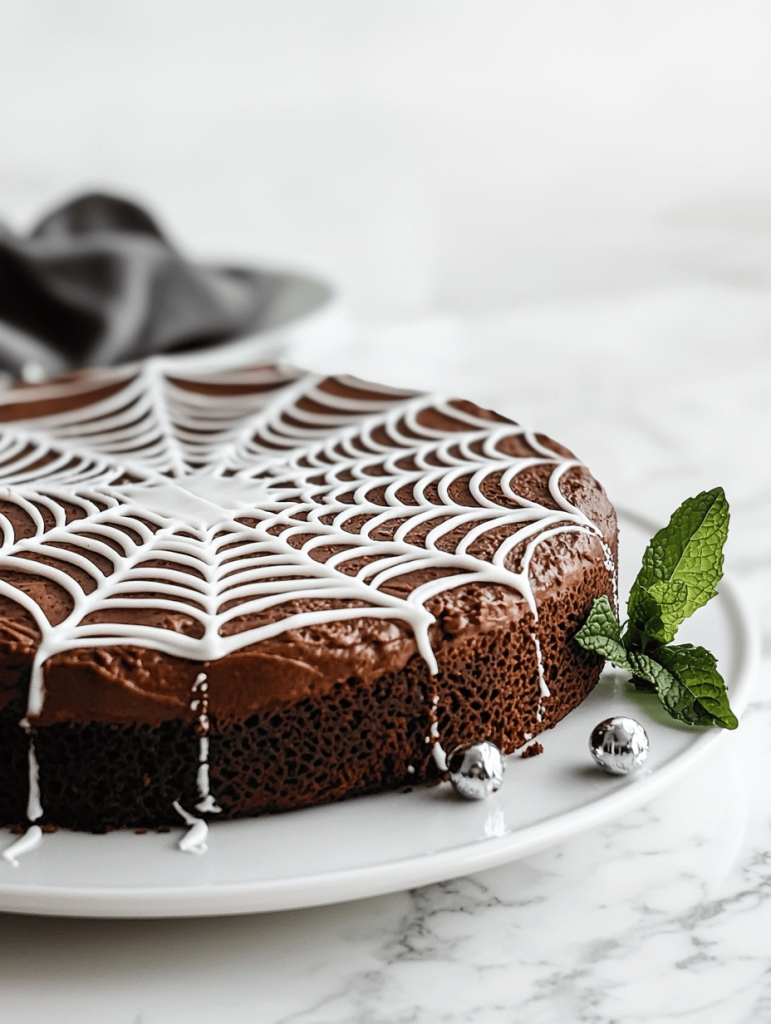Spooky Stunning: Halloween Spider Web Cake That Mesmerizes