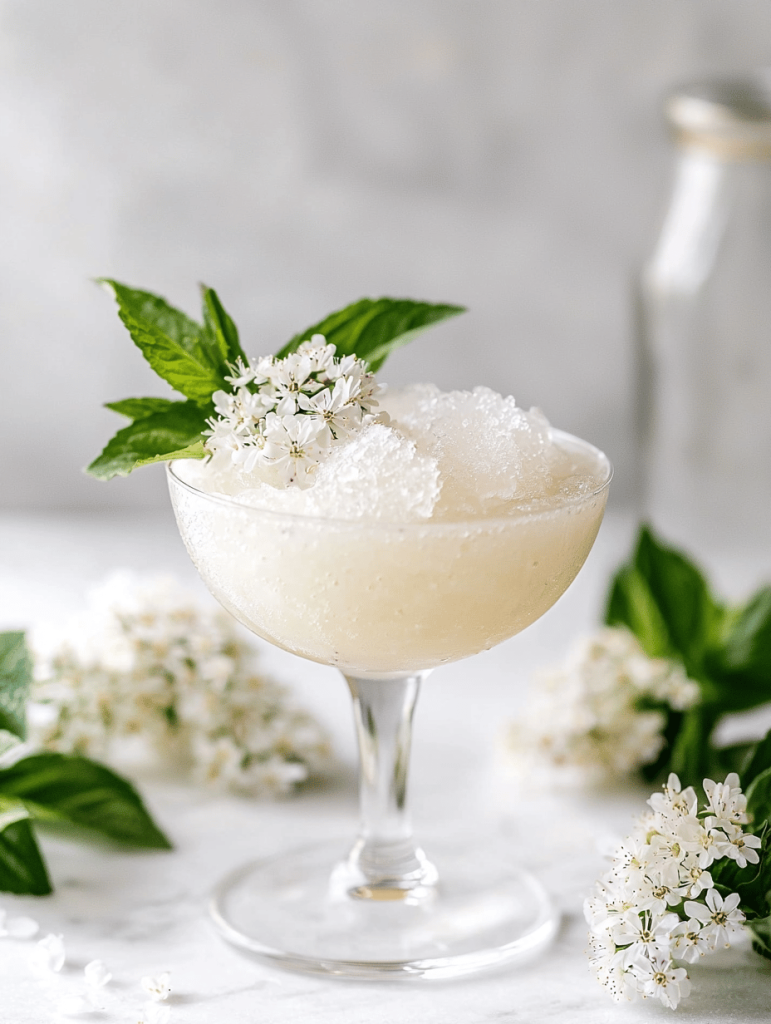 Elderflower Rum Slushie: A Summer Escape in a Glass