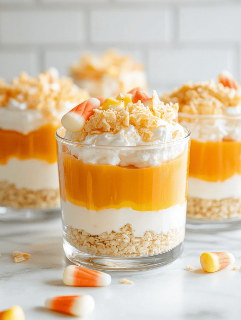 Spooky Sweetness: Halloween Candy Corn Parfaits That Chill Your Bones