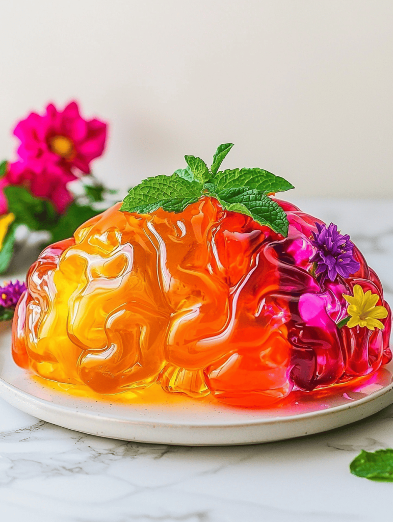 Spooky Brain Jello Mold: A Ghoulish Twist for Halloween Fun