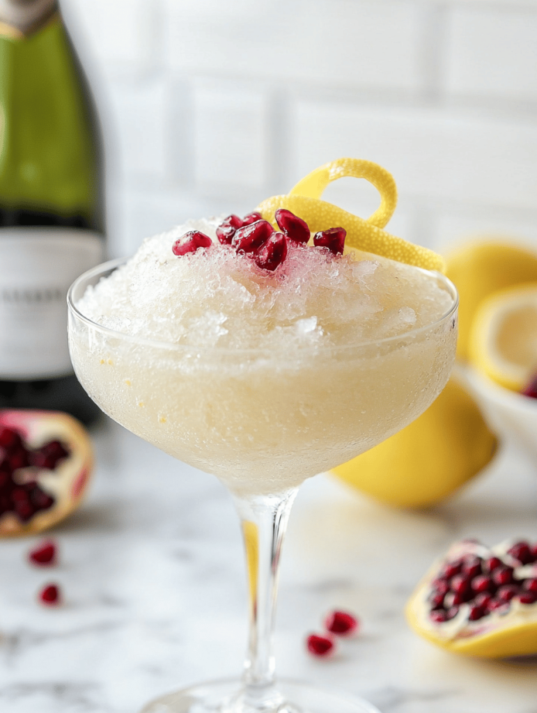 Effervescent Champagne Slushie: The Perfect Chill for Summer Evenings