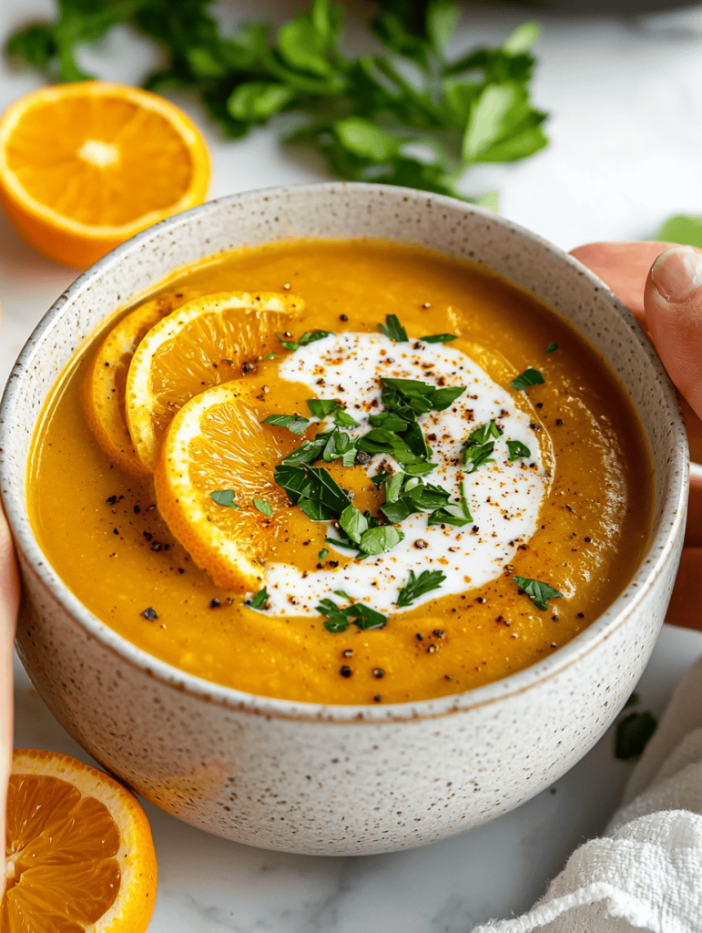 Whimsical Autumn: Vegan Pumpkin Soup with a Twist