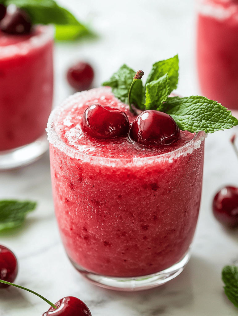 Cherry Slushie Serenade: A Frozen Symphony with a Fruit Flirt