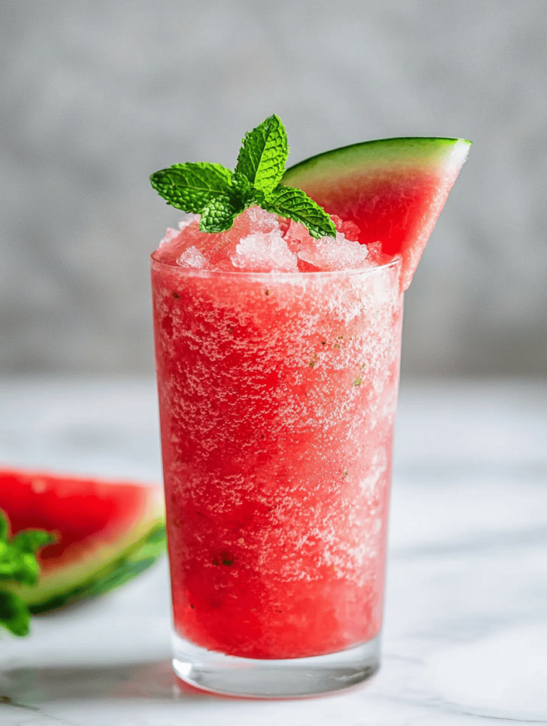 Watermelon Slushie: The Frozen Escape from Summer Fatigue