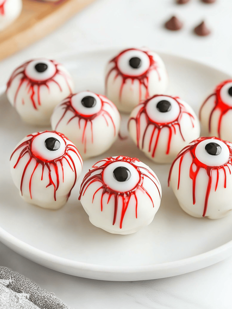 Grossly Delightful Halloween Monster Eyeball Cake Pops