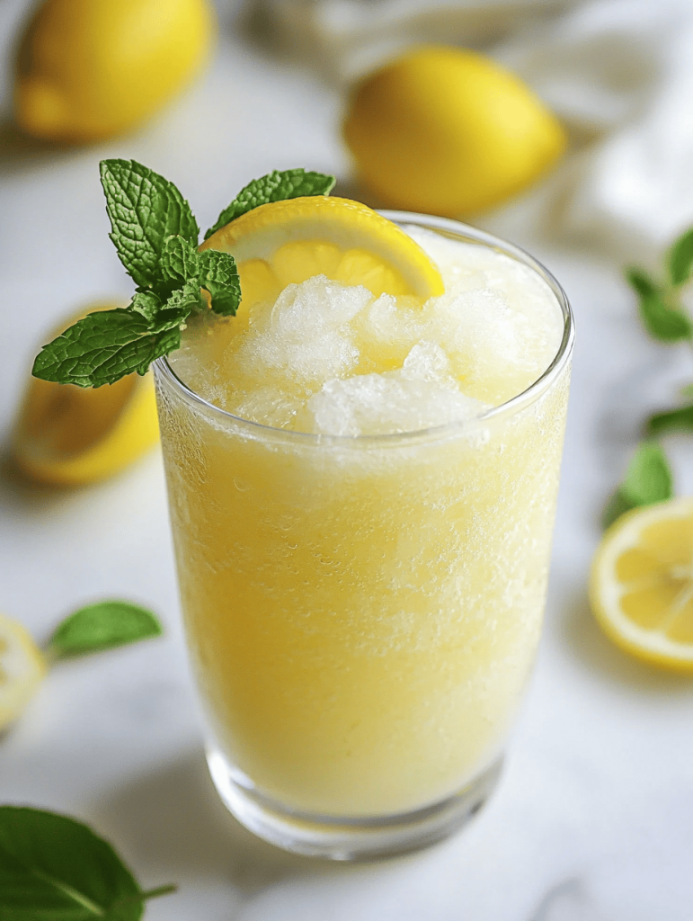 Chill Out with a Frozen Lemonade Slushie: The Unexpected Summer Escape
