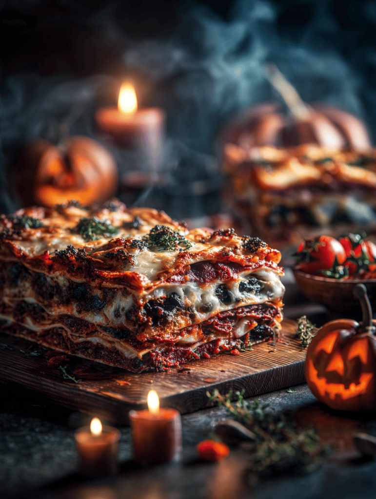 Spooky Goodness: Halloween Lasagna with a Trick and a Treat