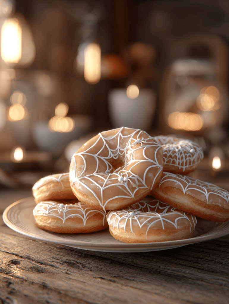 Spiderweb Donuts: A Playful Trick on Classic Sweetness
